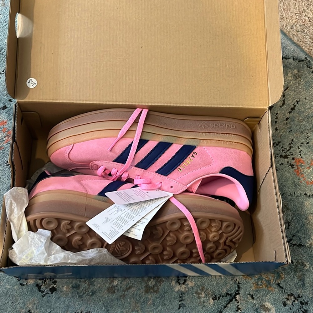 Pink Glow Gum Adidas Gazelle Sneaker